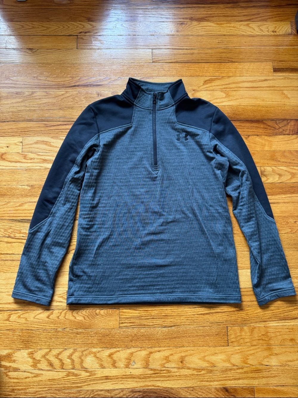 Men’s Under Armour 1/4 Zip Jacket Grey Texture Medium